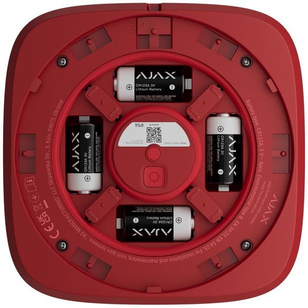 Ajax EN54 FireProtect (VAD) red пожежний світловий "ПОЖЕЖА" Cповіщувач 99-10034547 фото