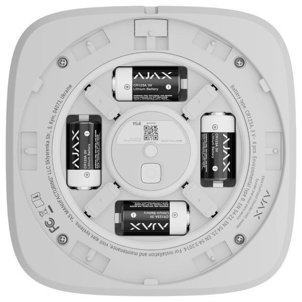 Ajax EN54 FireProtect (Sounder/VAD) red пожежний світлозвуковий "ВИХІД" Cповіщувач 99-10034550 фото