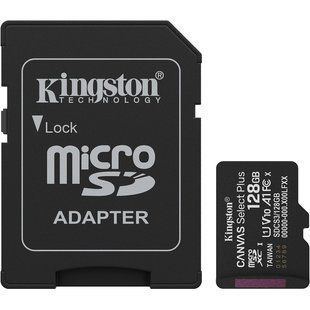 Kingston microSD 128GB C10 UHS-I A1 V10 R150MB/s + SD Карта пам'яті 99-10028159 фото