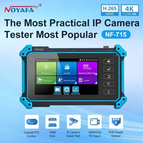 NOYAFA NF-IPC715 IP, аналог, HD-Coax, HDMI, VGA Тестер камер відеоспостереження 99-10035468 фото