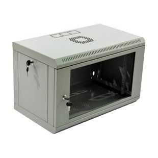 19" 6U Шафа, 600x350x373мм (Ш*Г*В), економ,акрилове скло, сіра 99-00009654 фото