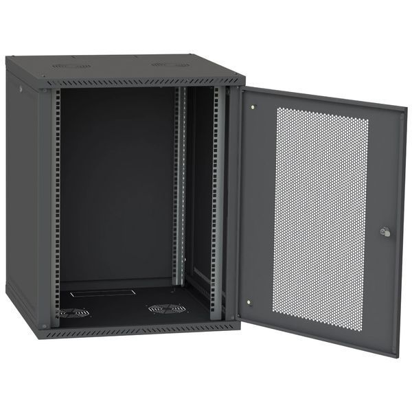 IPCOM СН-18U 600х450 перфорація RAL9005 Шафа серверна 99-10036794 фото