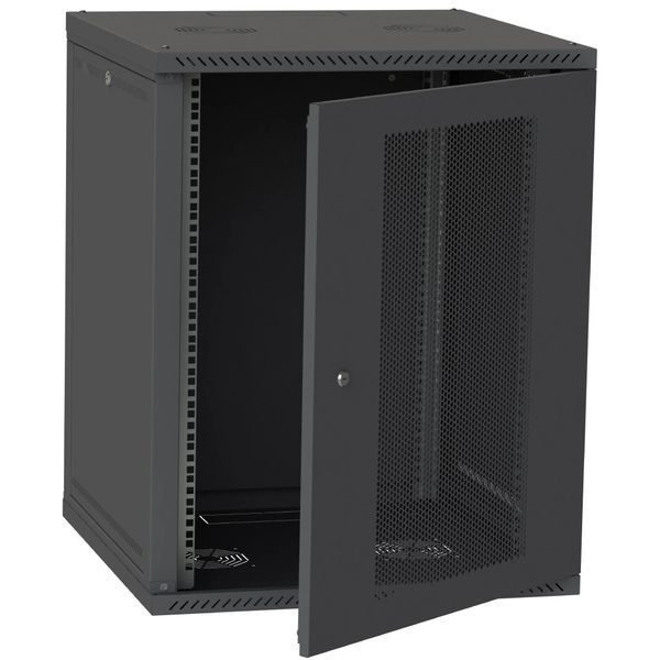 IPCOM СН-18U 600х450 перфорація RAL9005 Шафа серверна 99-10036794 фото