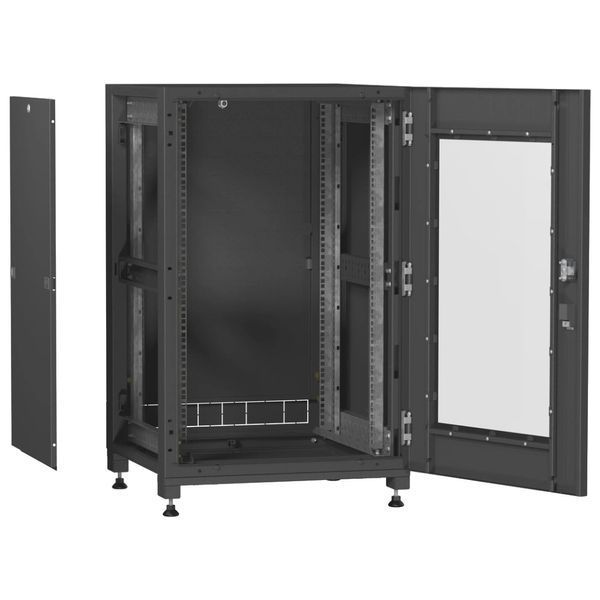 IPCOM С-18U-06х06-ДC-ПГ-9005 Шафа телекомунікаційна підлогова 99-10036823 фото