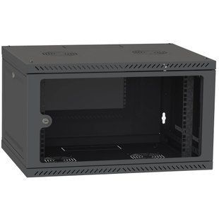 IPCOM 4U 600x450 Шафа телекомунікаційна двері скло (чорна) 99-00017720 фото