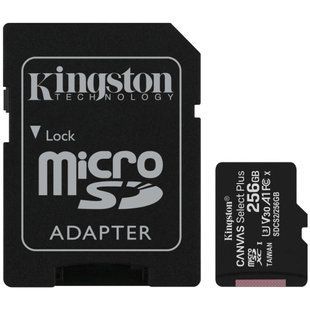 Kingston 256GB micSDXC Canvas Select Plus 100R A1 C10 Card Модуль флеш-пам'яті 99-00019061 фото