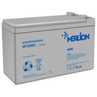 MERLION GP1290F2 AGM 12В 9 А&bull;г Свинцево-кислотна акумуляторна батарея 99-00023976 фото