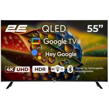 2E 55A77Q 55&rdquo; дюйма 3840x2160 QLED Google TV Телевізор 99-00023151 фото