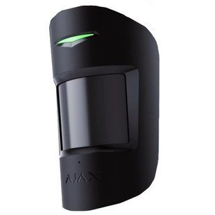 Бездротовий комбінований сповіщувач руху та розбиття скла Ajax Superior CombiProtect black Jeweller 99-00014670 фото